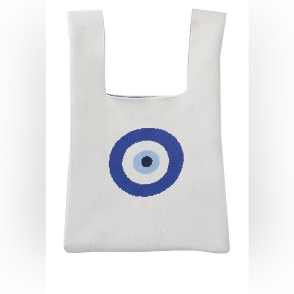 NWOT Miss Sparkling Novelty Knit Bag- Evil Eye - Picture 1 of 6